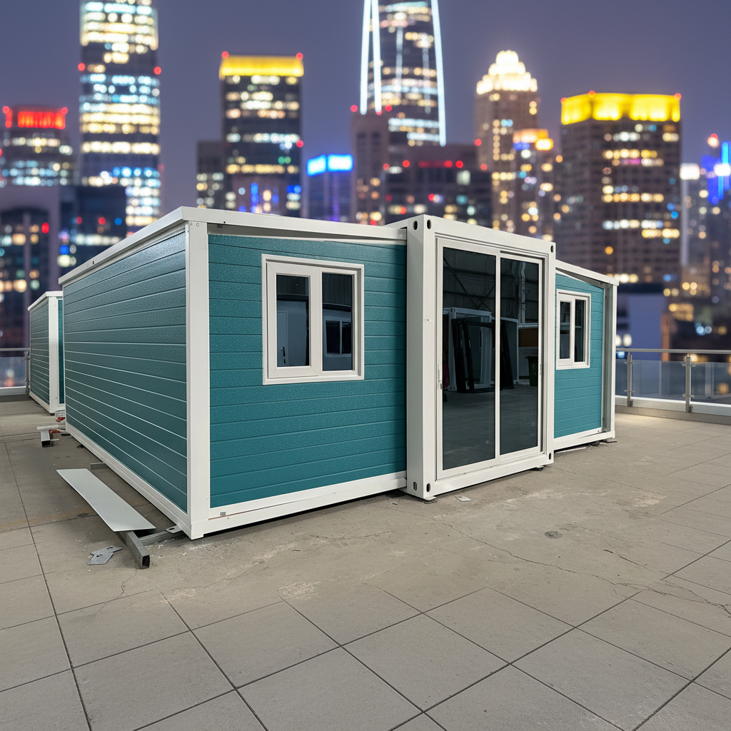 Luxury Expandable Prefab Container House for Bedroom Outdoor Workshop &amp; Office Building Use-Modern Design Portable
