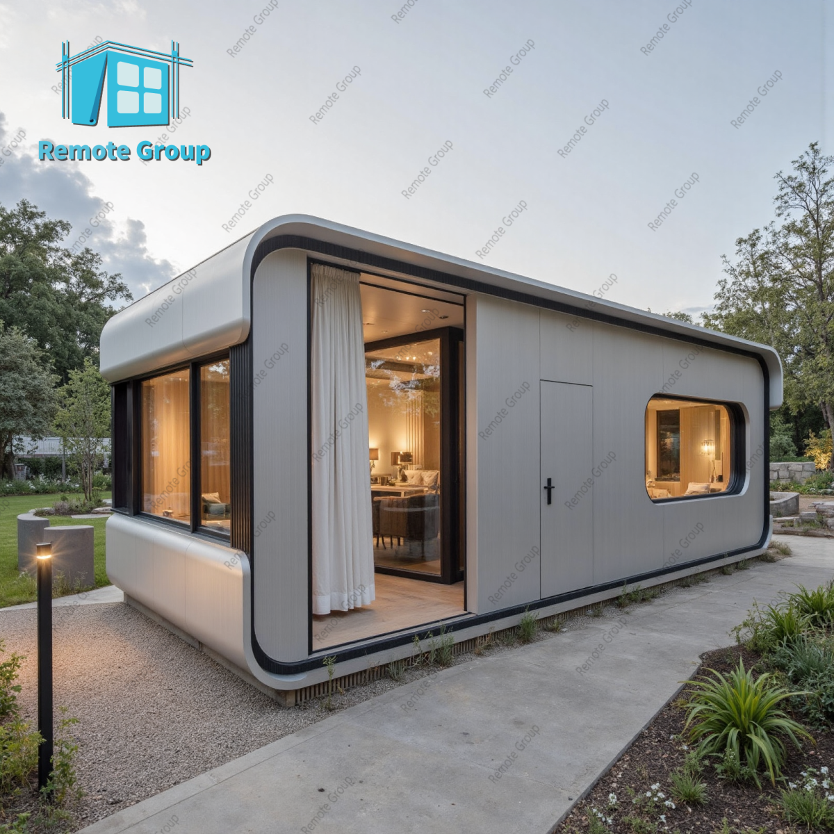 Manufactured Luxury Expandable Comfortable Container House apple Cabin Space Capsule House 2 Bedroom with Kitchen