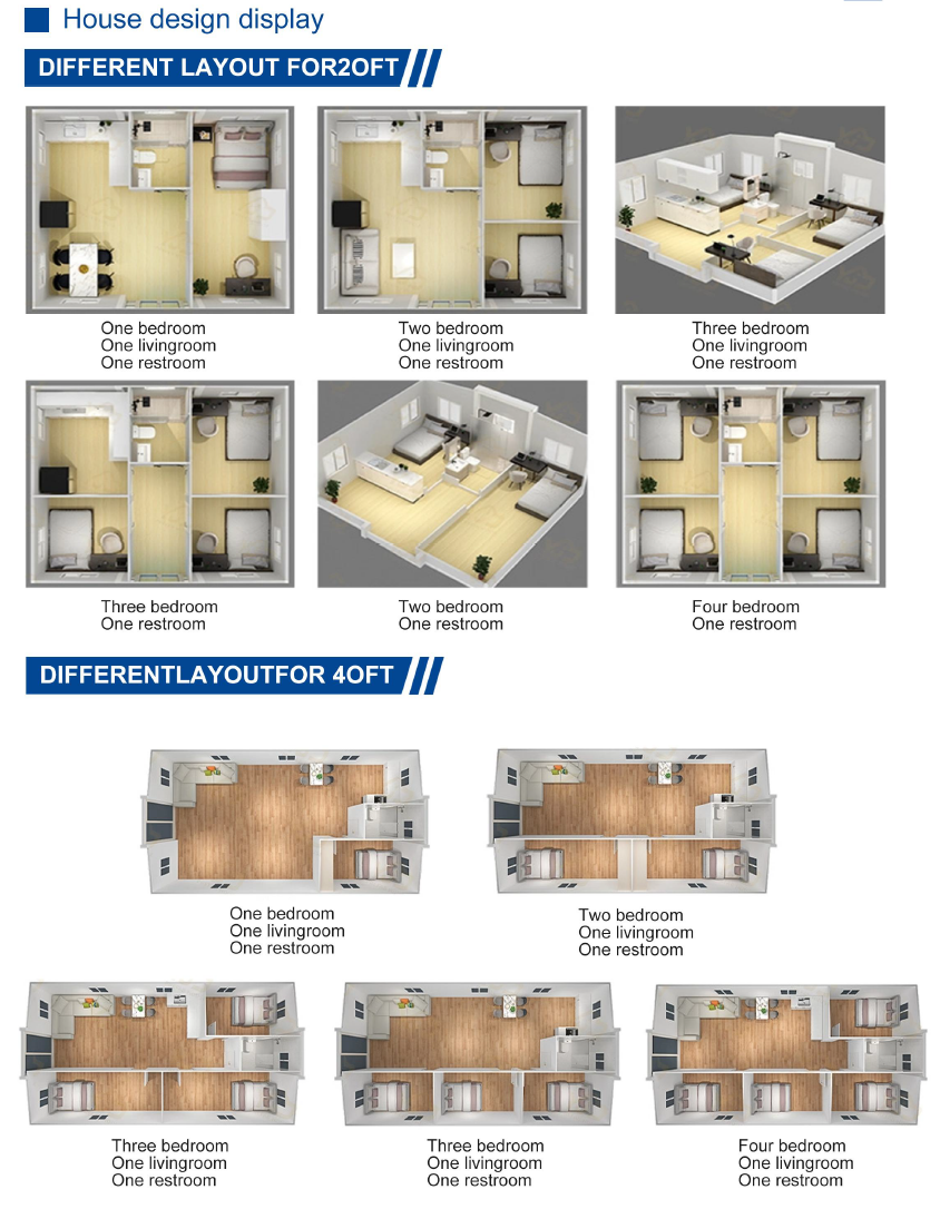 20-foot and 40-foot Container Sizes