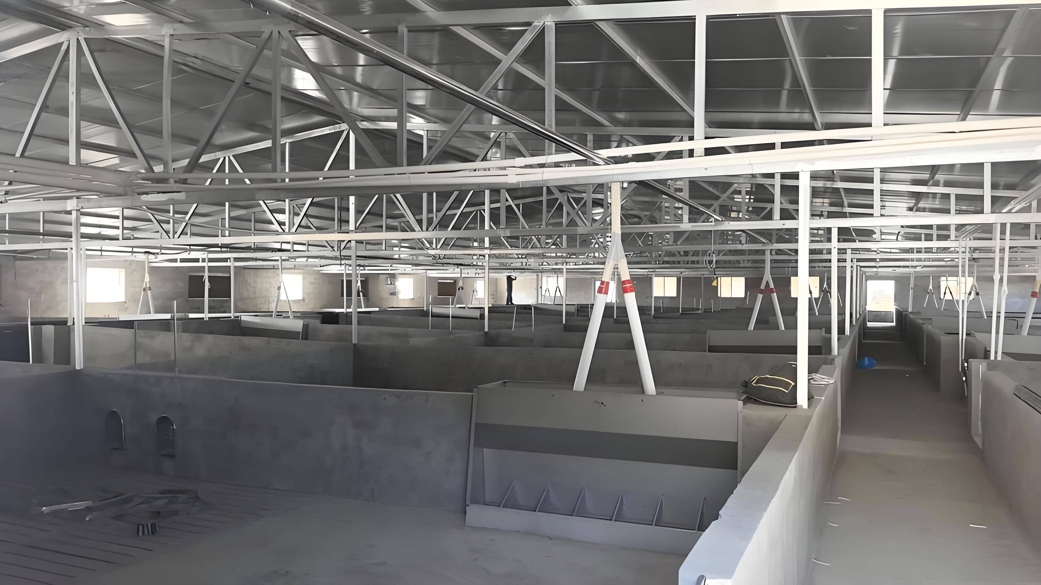 Modern Steel Structure Building Outdoor Agriculture Dairy Farm Chicken House Farm House Solid H-Shape Steel Beam Lifetime CHAS