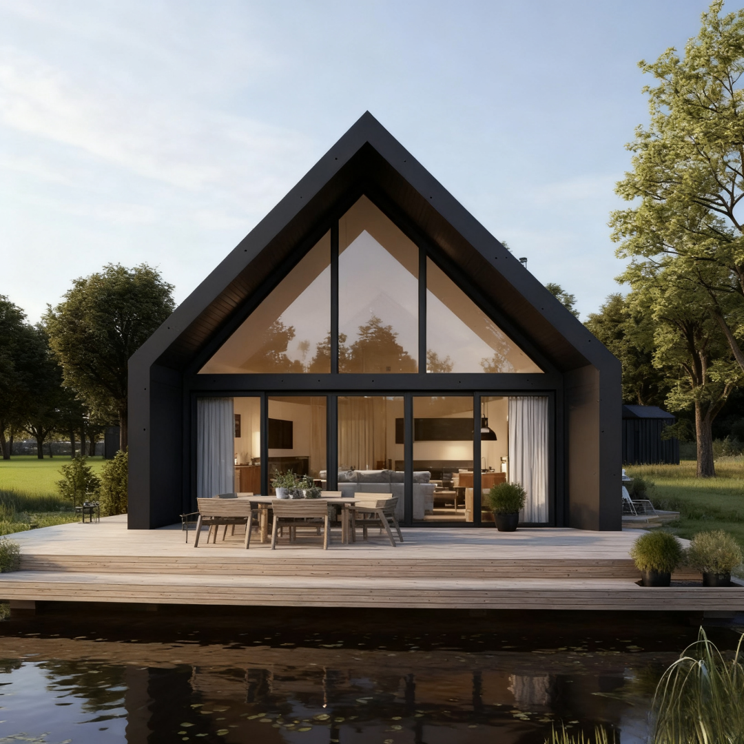 A-Frame Cabin Structure Detail