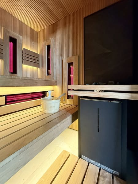 Large Size Outdoor Sauna Cabin House For 6-8 Person With Glass Door And Finland Design