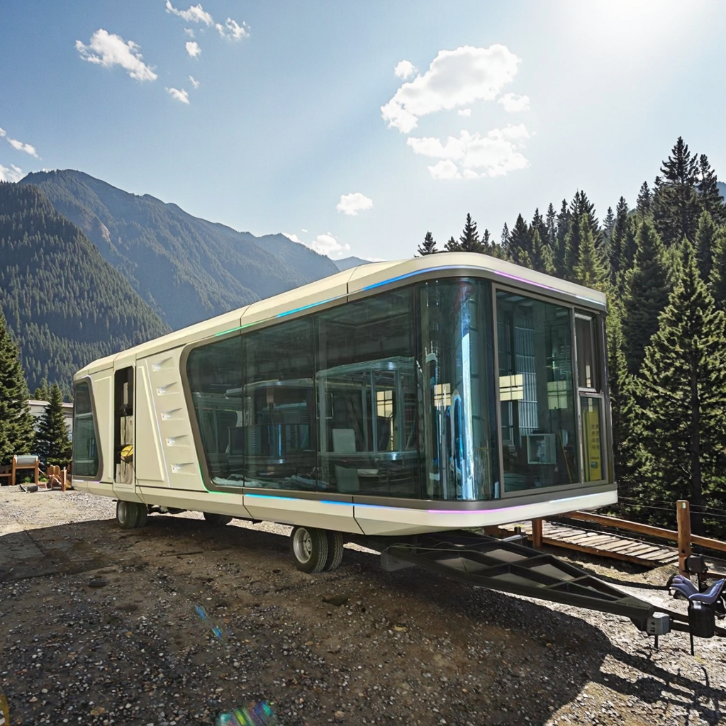 Modern Luxury Portable Mobile Container Houses Small Space Capsule Resort Hotels Solution Sandwich Panel Wholesale