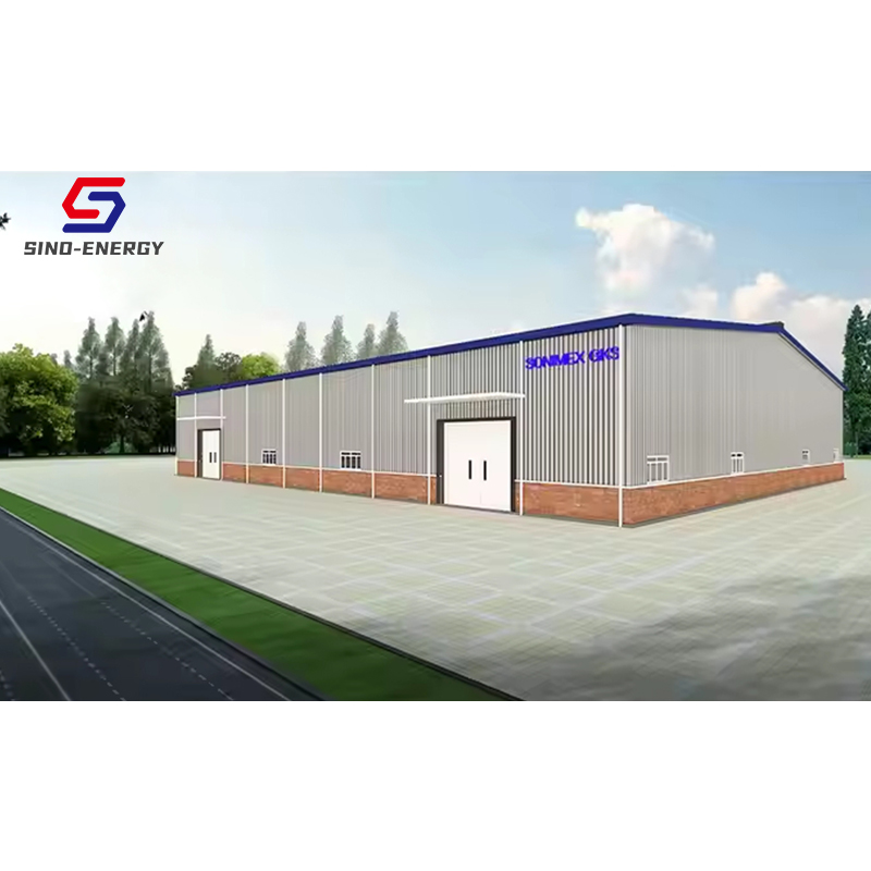 Modern A-Frame Prefab House Steel Structure for Poultry Farm Garage Shed Made Sandwich Panel for Outdoor Bathroom Hall Use