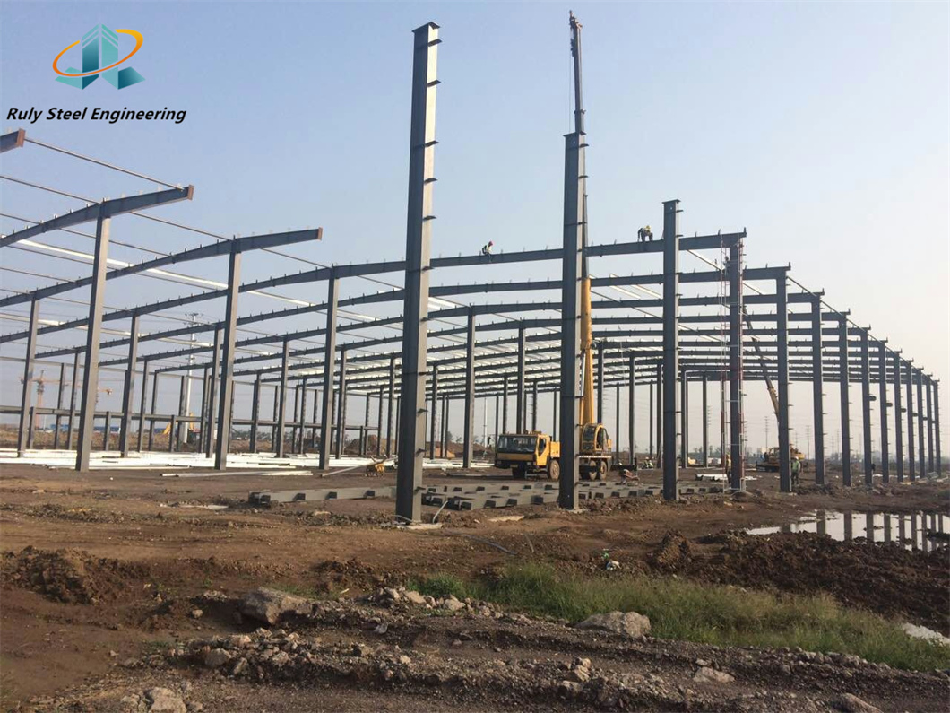 Portal Frame Steel Structure Building Construction for Prefabricated Commercial Warehouse /Industrial Fabricated Workshop /Prefab Office/Farm Metal Shed