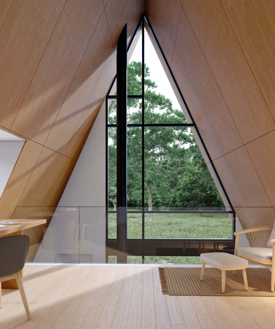 A-frame House Layout View