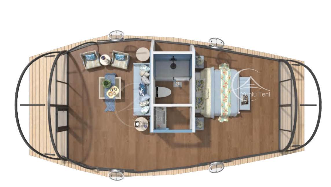 Shell Tent Floorplan Layout