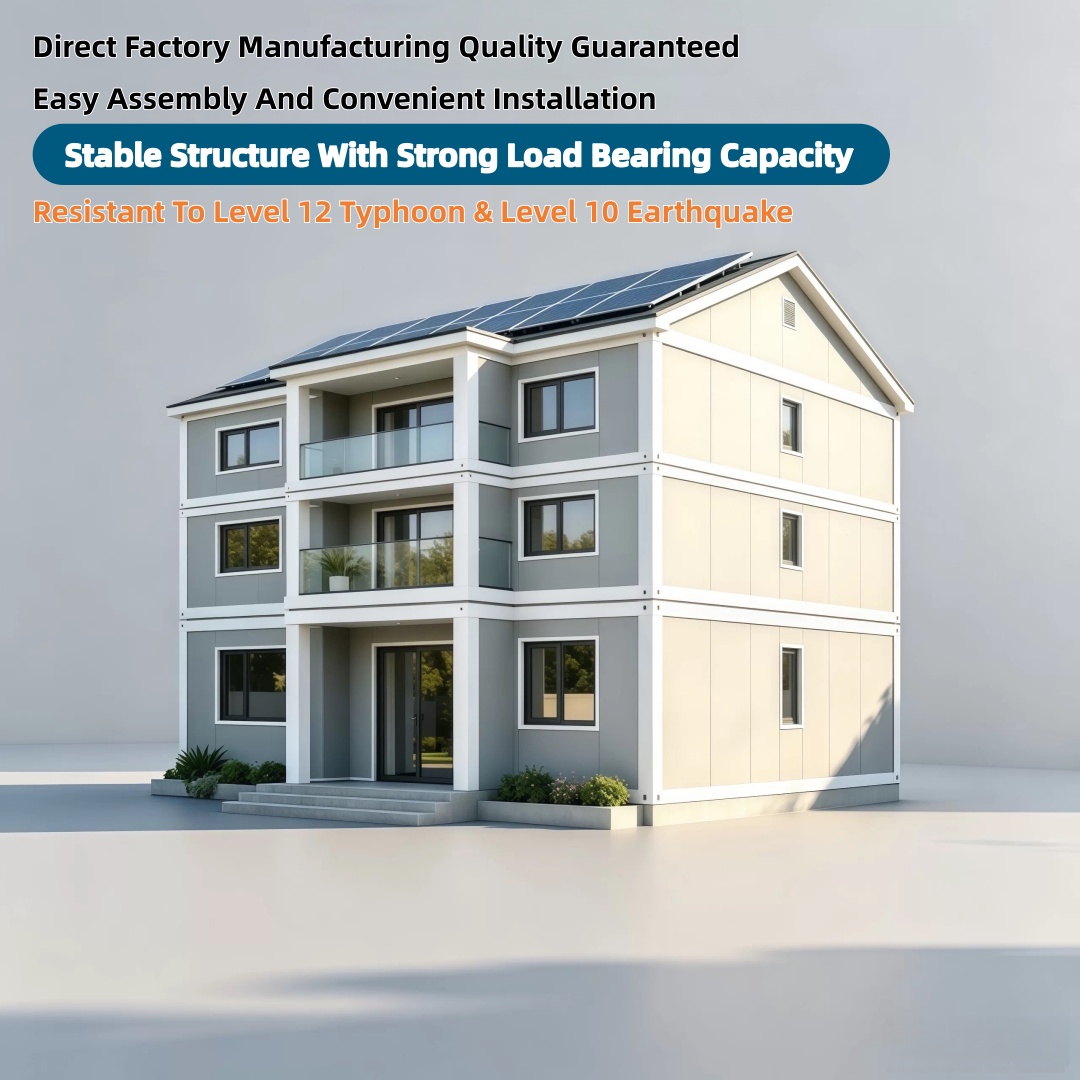 Modular Prefab Container House Portable Steel Container Home Fast Build Office Villa Cabin for Living Workspace Use