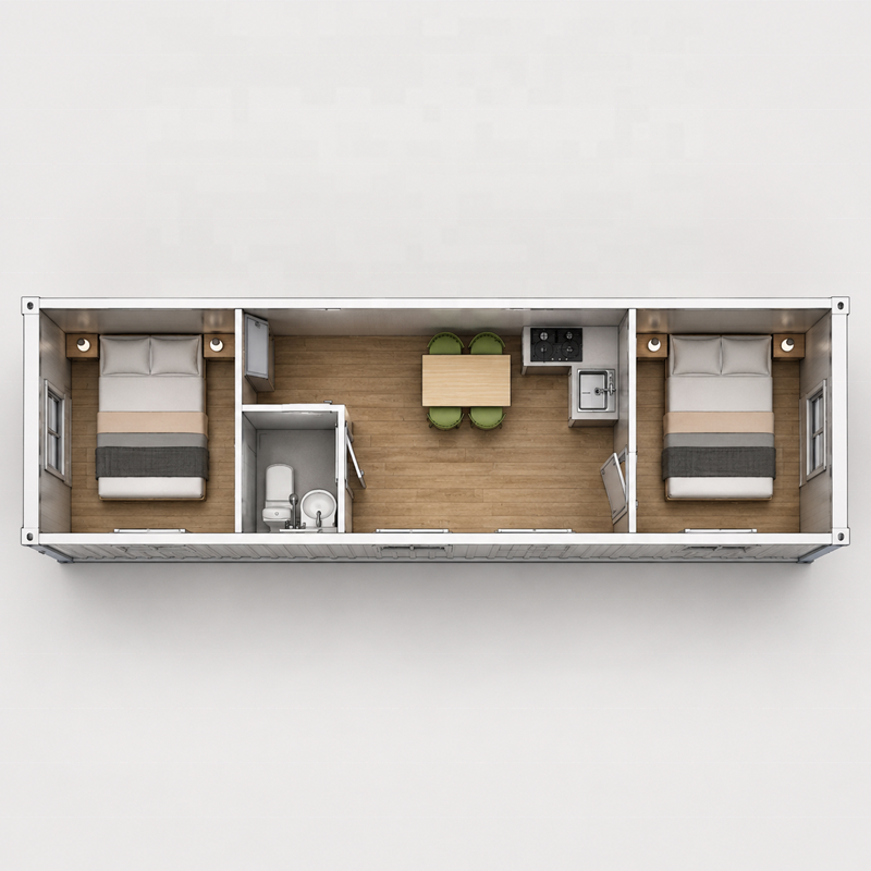 40ft HC HQ Shipping Container for Sale Prefab Container House Conversion Construction Site Worker Camp Accommodation