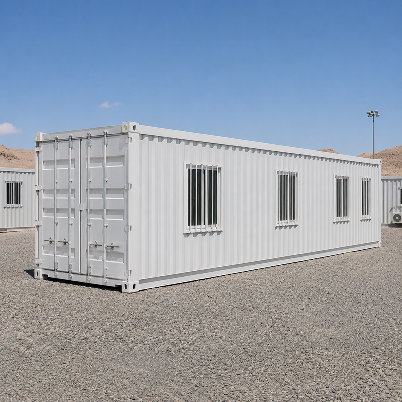 40ft HC HQ Shipping Container for Sale Prefab Container House Conversion Construction Site Worker Camp Accommodation