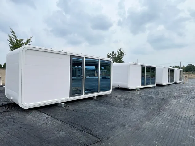 Luxury Compact Prefab Studio for Backyard Office Ordouble-Storey House Apple Cabin