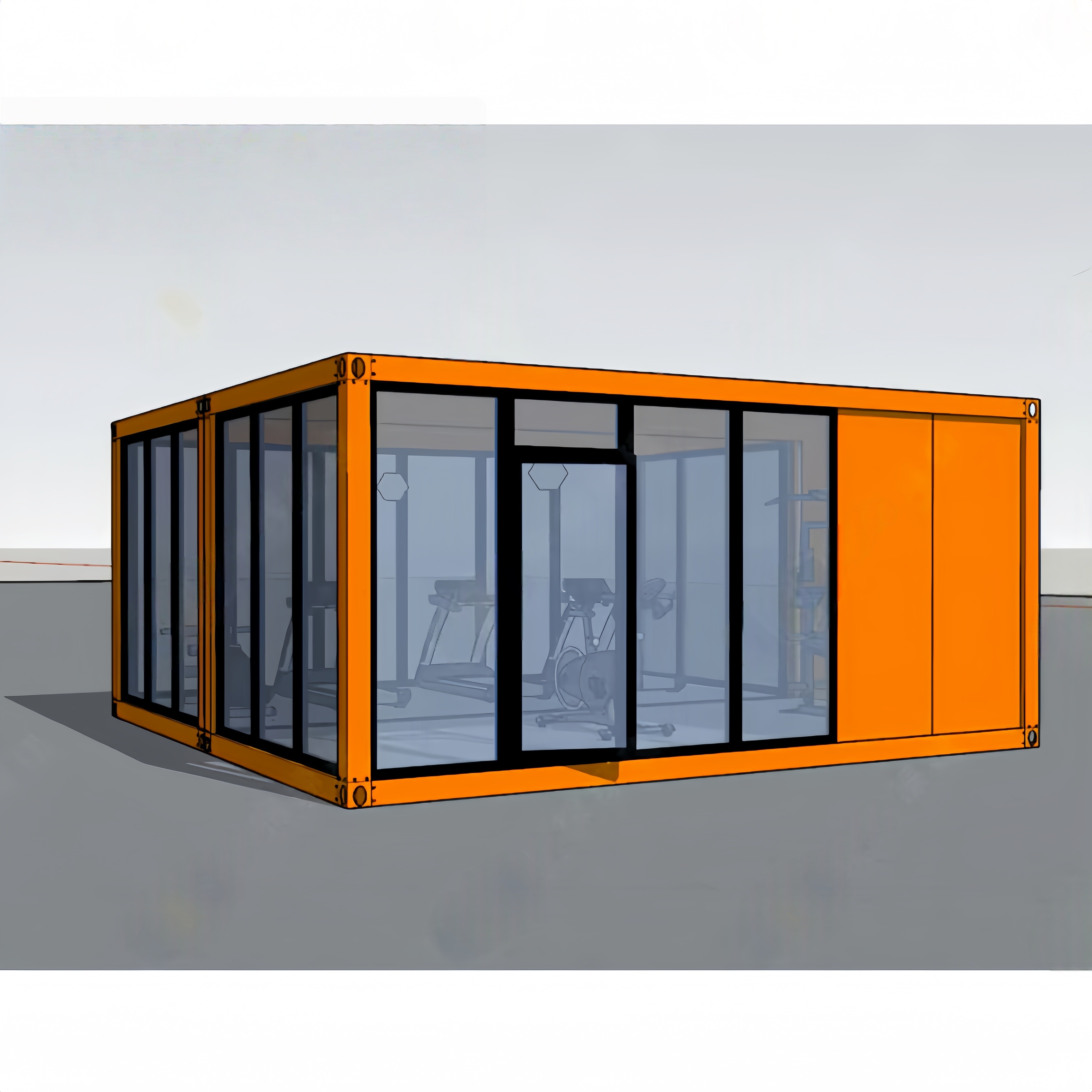 CY Modern Prefabricated Building Backyard Outdoor Garden Gym Room Container Studio Office Prefab Detachable Container House