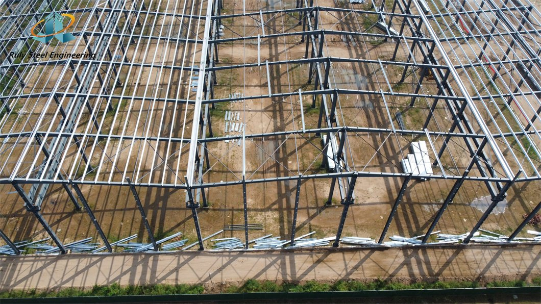 Portal Frame Steel Structure Building Construction for Prefabricated Commercial Warehouse /Industrial Fabricated Workshop /Prefab Office/Farm Metal Shed