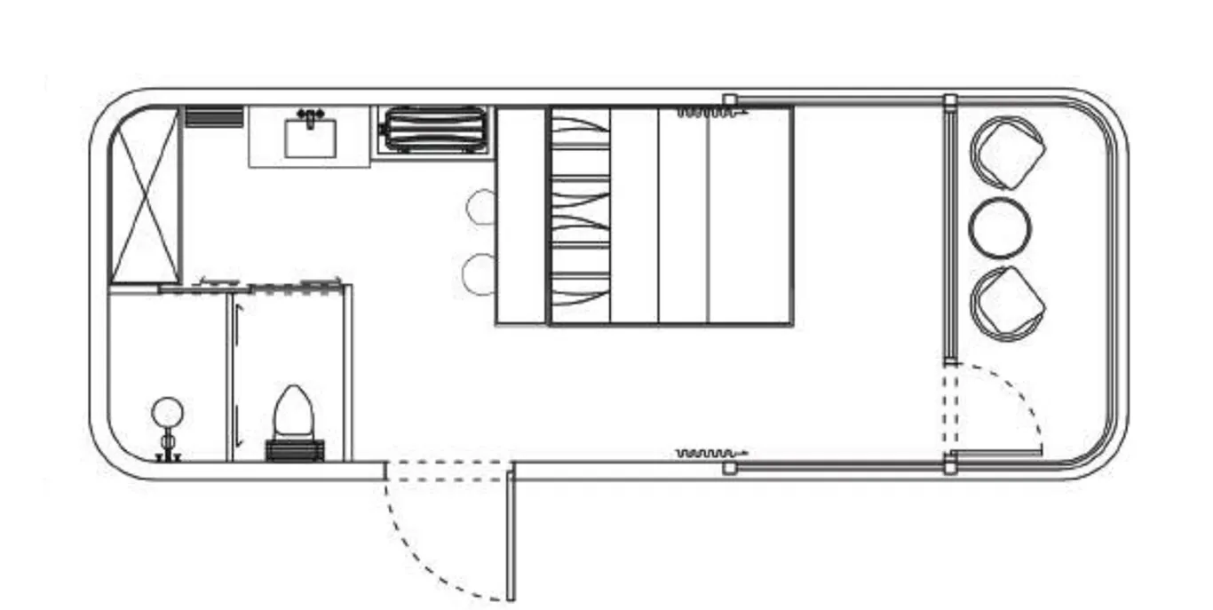 Luxury Prefabricated Portable Mobile Modular Prefab Container Space Capsule Cabin House Home