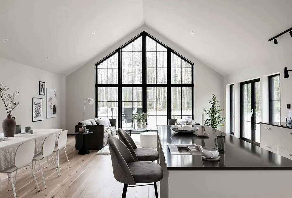 Forest Homes Prefab Houses Prefabricated Modern Style A Frame Luxury Barn Villas