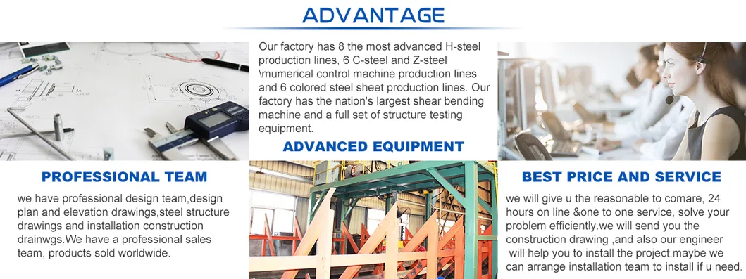 Prefab Construction Steel Structure Framed Commercial Office Building with Drawing