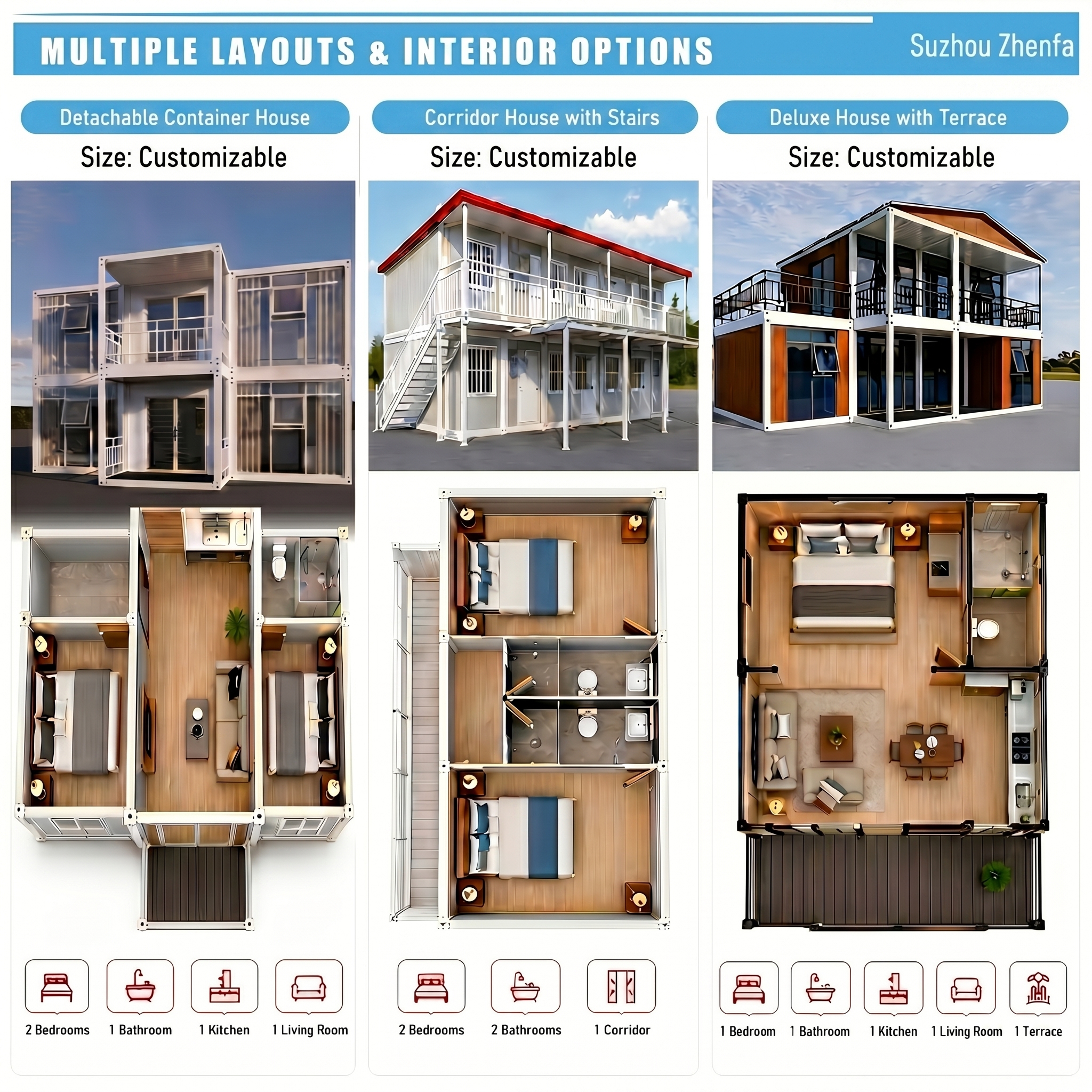 Internet Famous Two Story Quick Consolidation Container House Prefabricated Modular Home Movable Living Cabin Glamping Bedroom