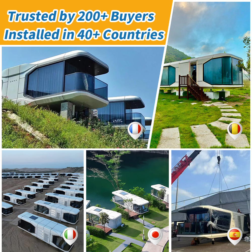 YHXN New Design Extendable Space Capsule Hotel, Intelligent Mobile Prefab House For Homestay Mountain Resort