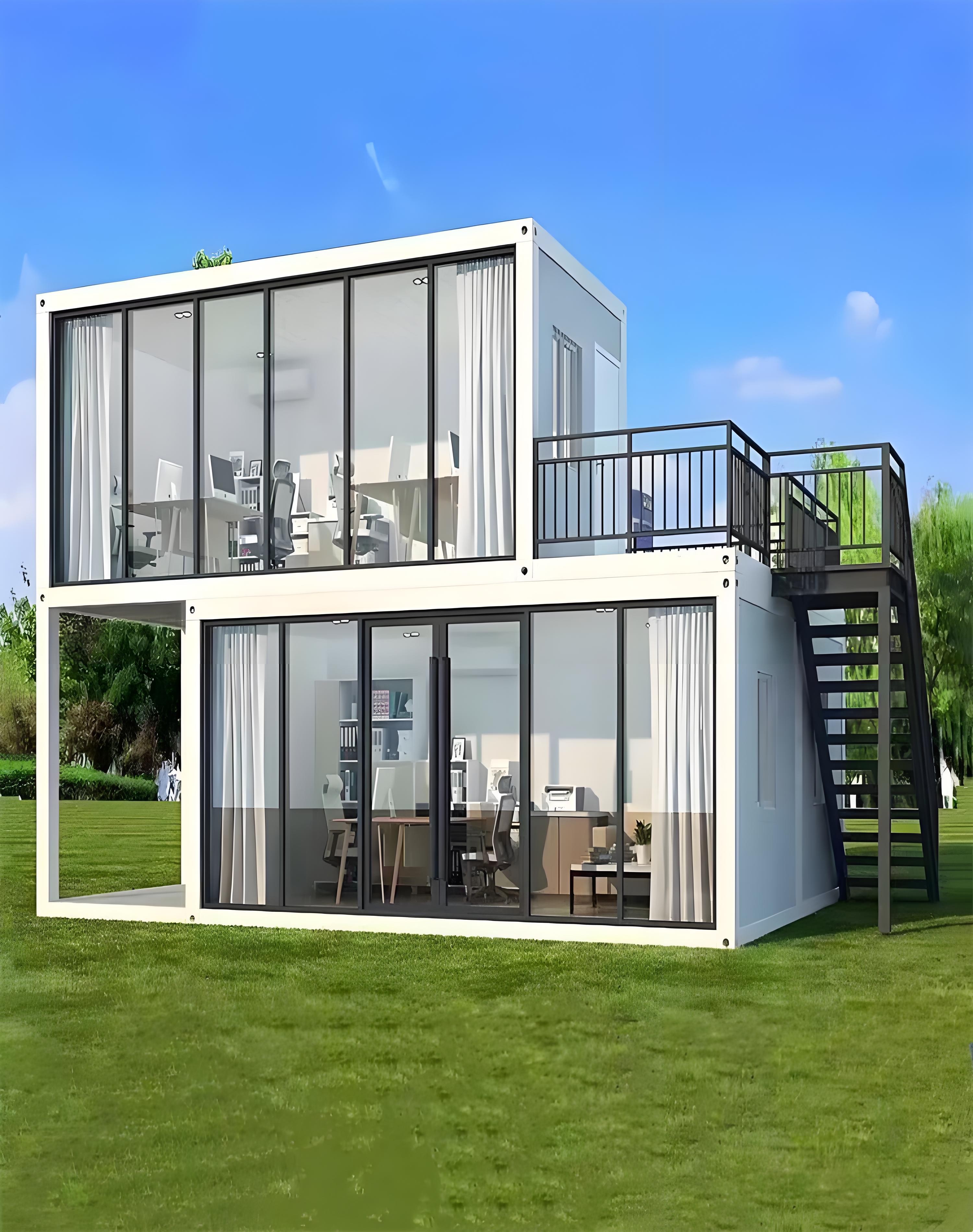 20ft Modular Prefab Steel Container House Functional Villa Mall Office Building Shop Apartment Hotel School Hospital Modern