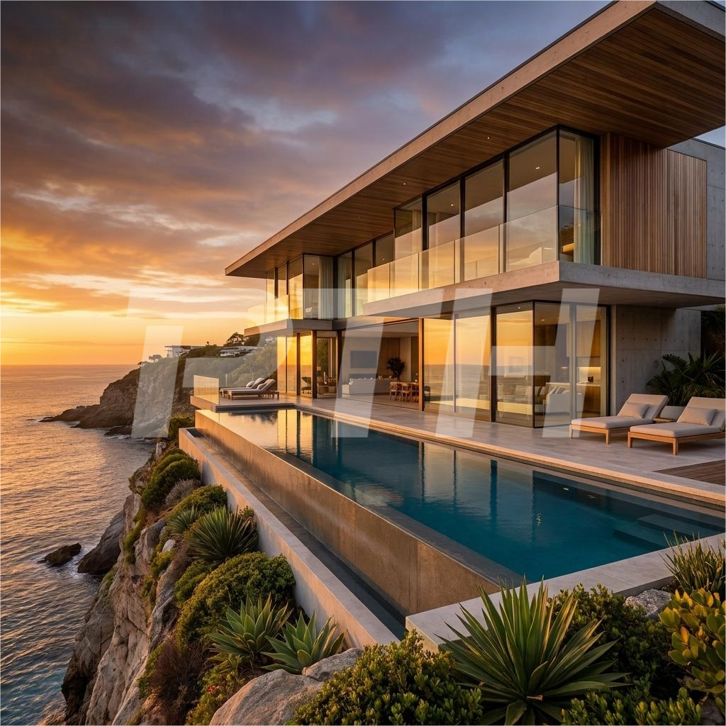 Modern Luxury Custom 2 Story Glass Prefab Villa for High-End Resort Residential Modular House