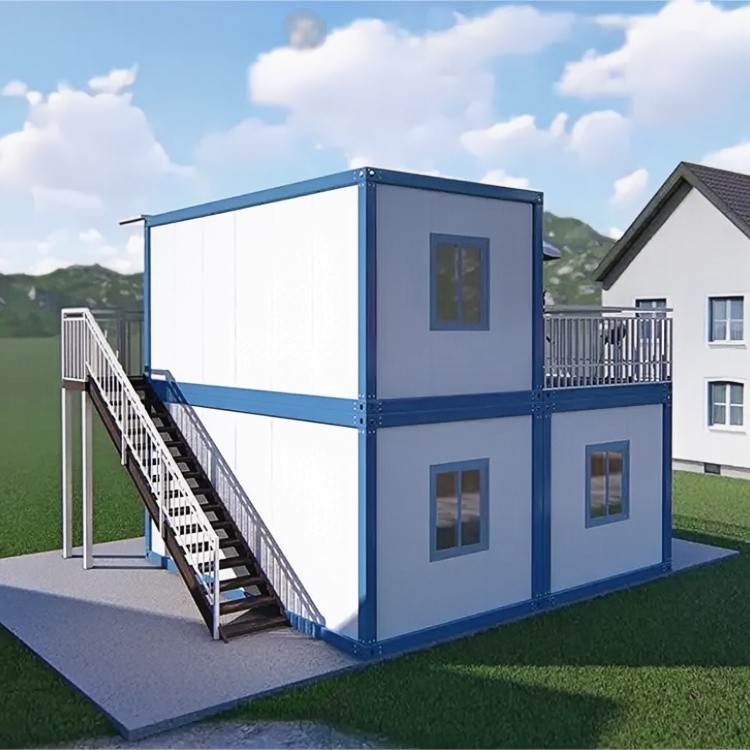 Custom 16ft Luxury Mini Container Cottage House Homes Modern Mobile Prefab Light Steel Tiny House Flat Pack Villa