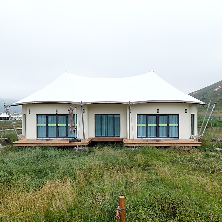 Luxury Eco-Friendly Four-Season Curve House Tents With PVC &amp; Oxford Fabric Double Layer Desert Resort &amp; Hotel Tents For Sale