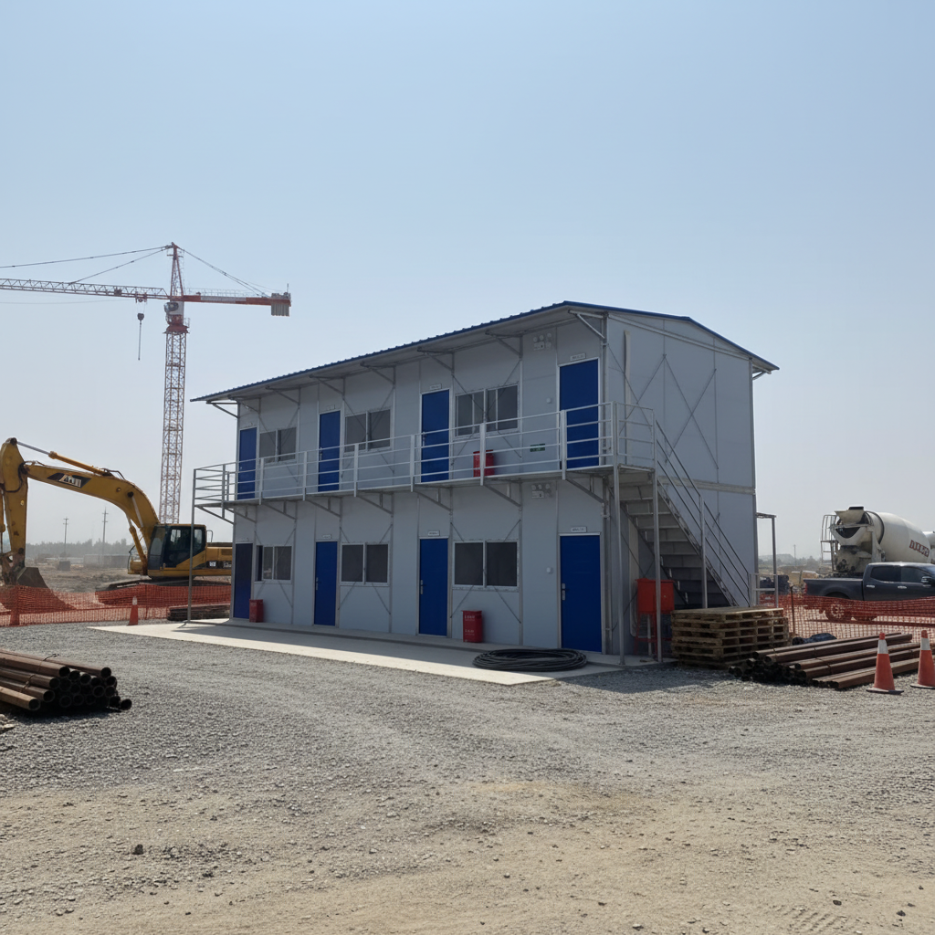 Mobile Steel Structure Prefab House Camp Refugee Housing Dormitory Canteen Container House Site Office Building Worker House