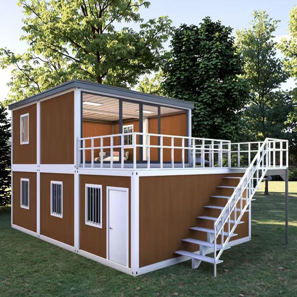 Fast Assembly Steel Structure Container House With Modern Design For Villa Hotel Large Camp Group Accommodation