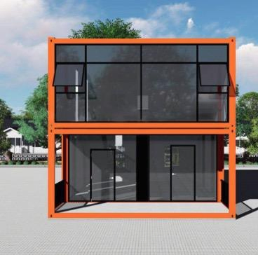 Portable Rectangle Steel Luxury Prefab Container House Detachable