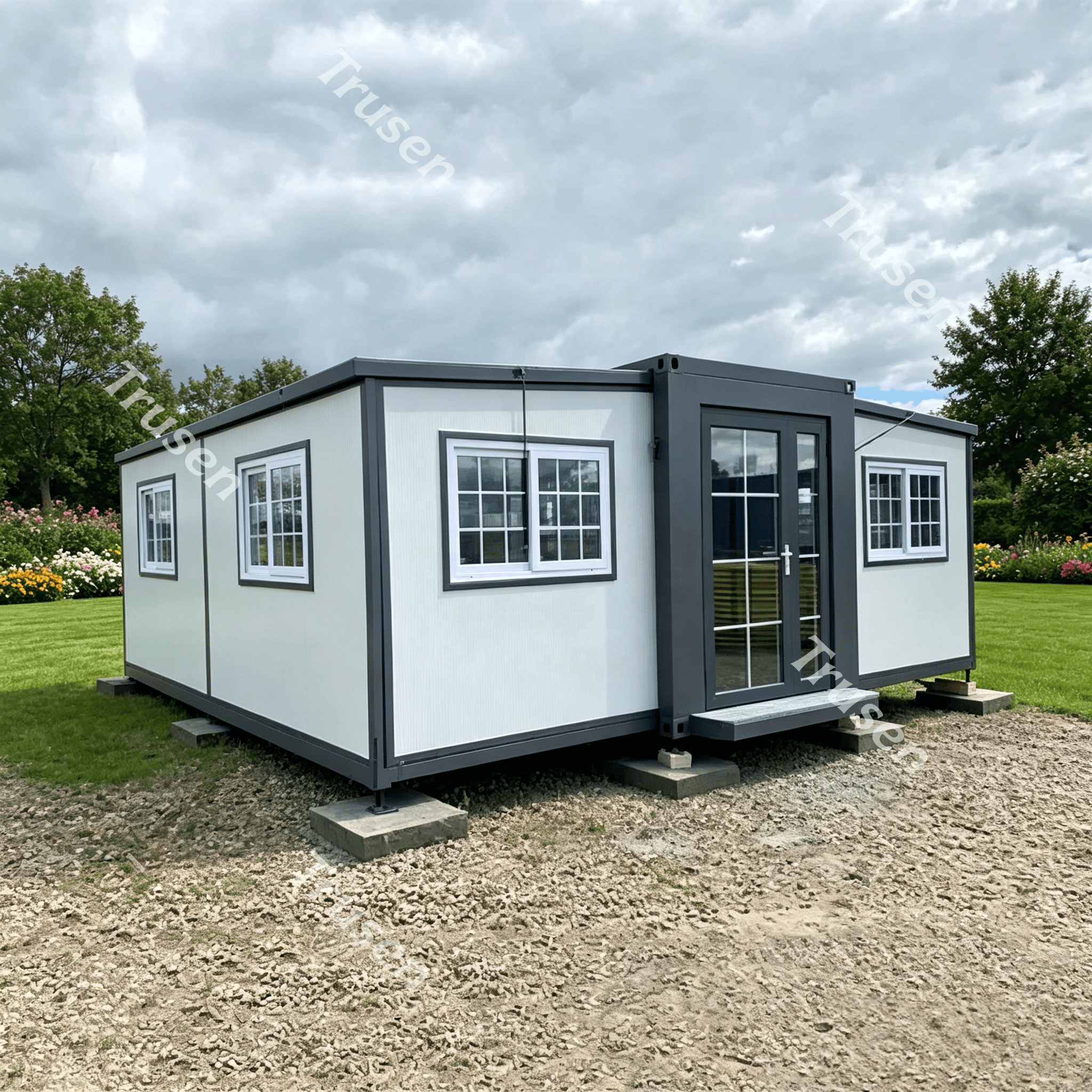 Frame Cheap Standard 20ft 2 Bed House Maison Prfabrique Cottage Tiny House Container Assembly House Expander Apartment