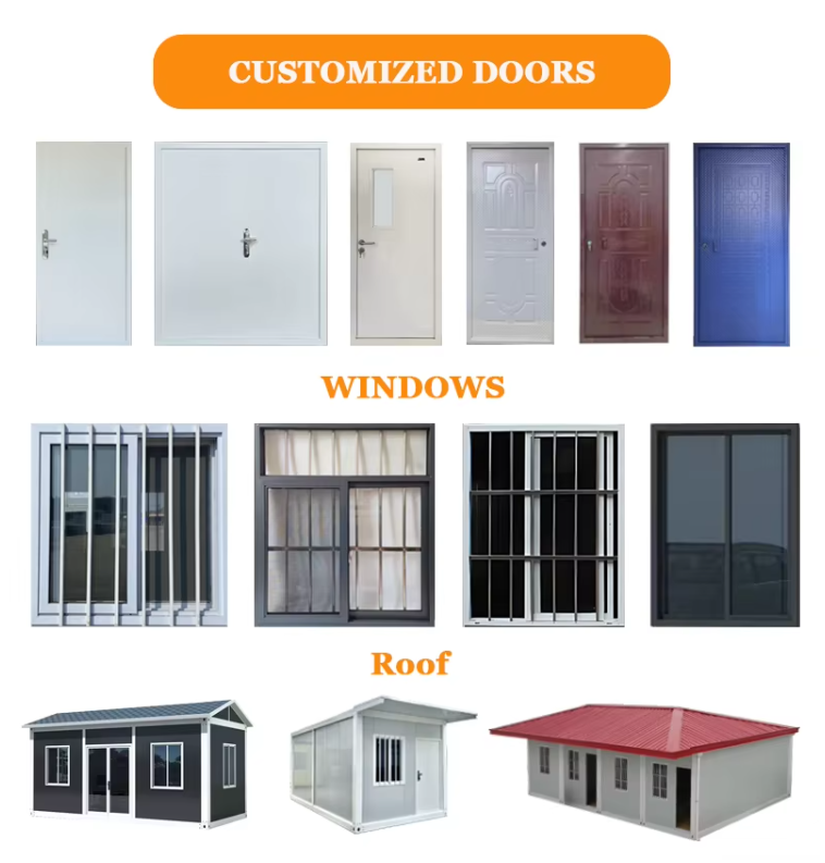 High Quality Breathable Customizable 20ft Container Home Modular Tiny Flat Pack House for Apartments Office Building Kitchen