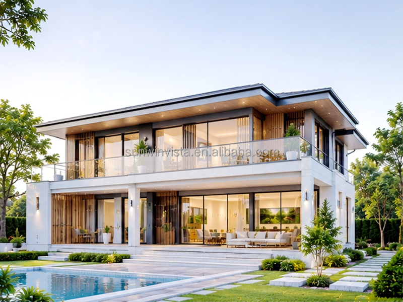 Customizable Light Steel Villa Steel Structure Modular House Cost Effective Modern Design For Family Homes