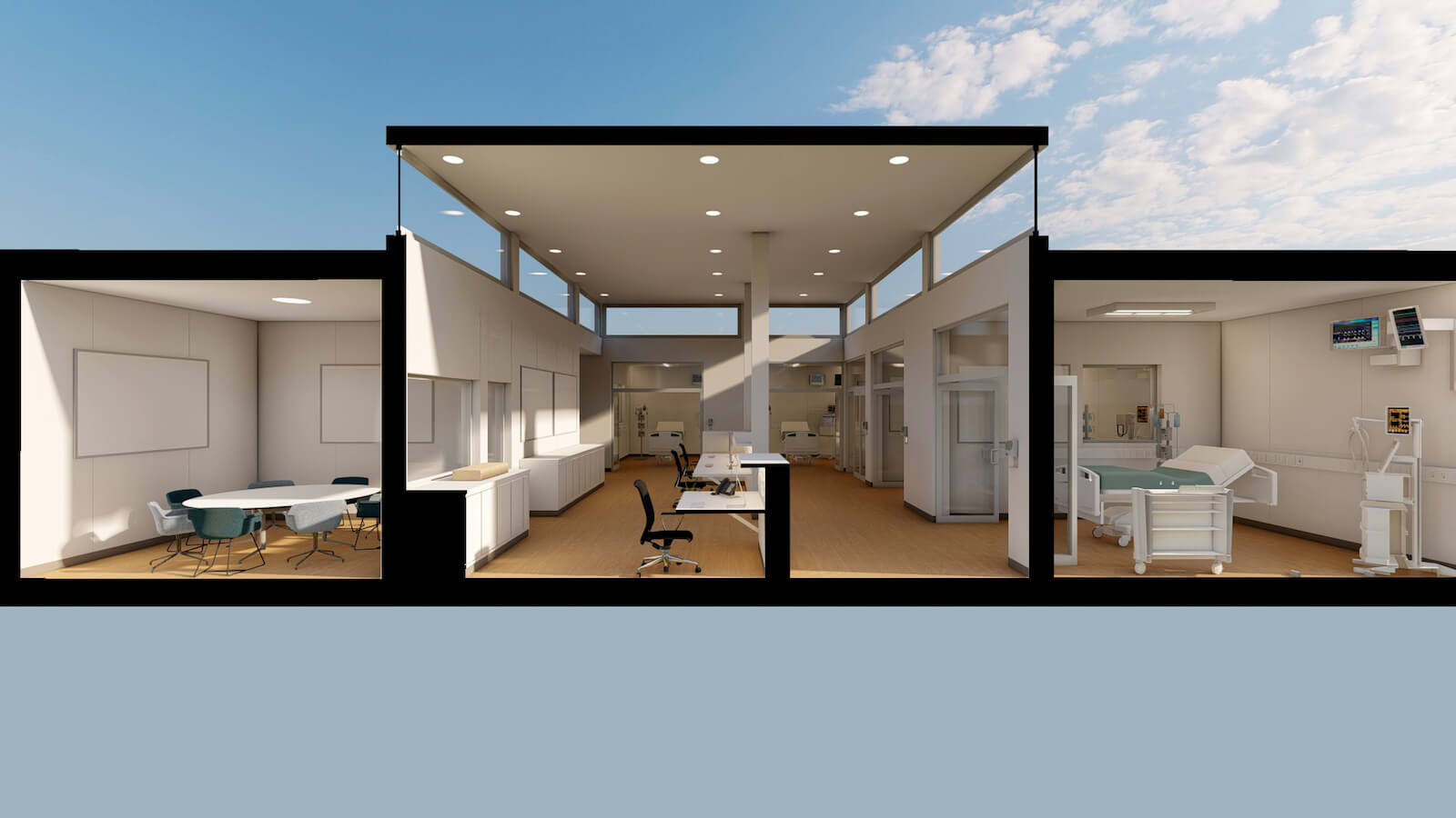 Modular Container Hospital Exterior