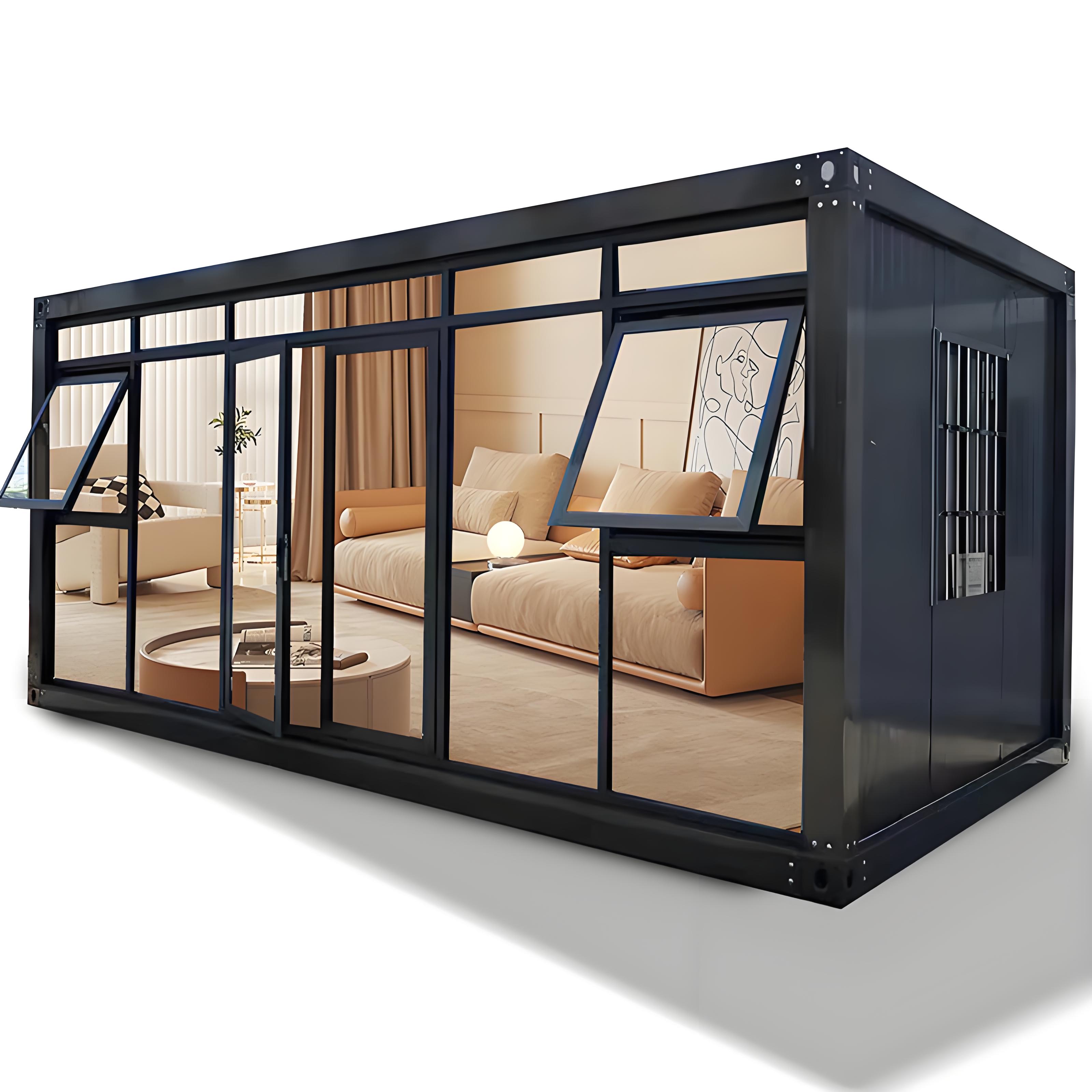 20ft Modular Prefab Steel Container House Functional Villa Mall Office Building Shop Apartment Hotel School Hospital Modern