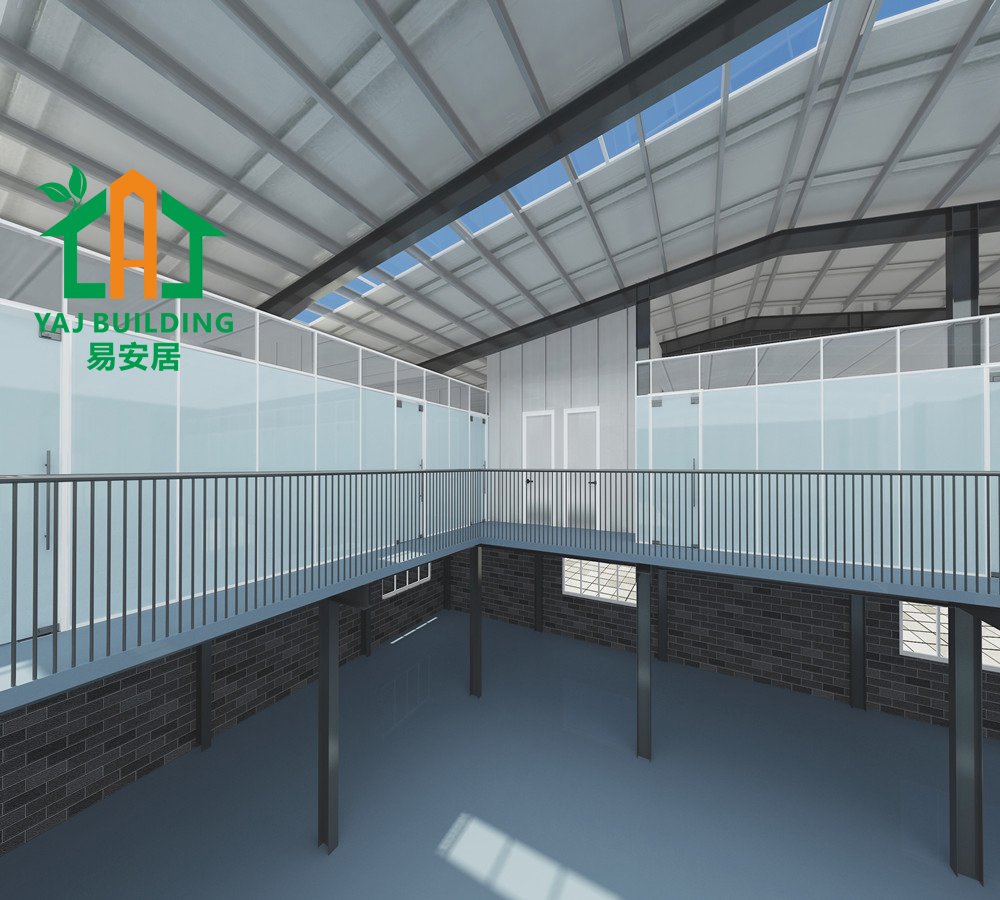 Prefabricated Commercial Warehouse Industrial Fabricated Workshop Prefab Office Farm Metal Shed Portal Frame Steel Structure Building