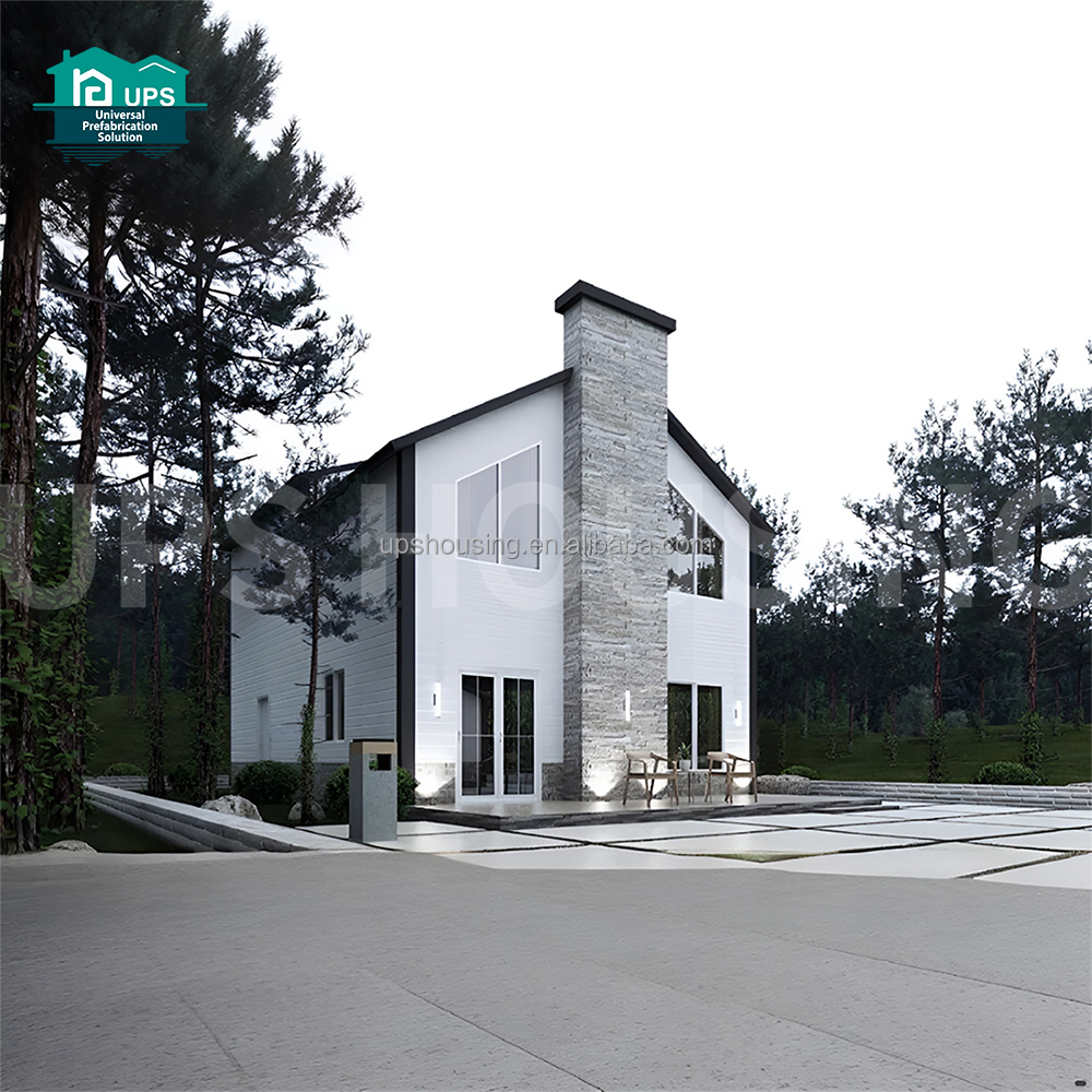 Modern Design Factory Price Premade House Built-in Steel Structure Cement Panel Prefab House Building Prefab