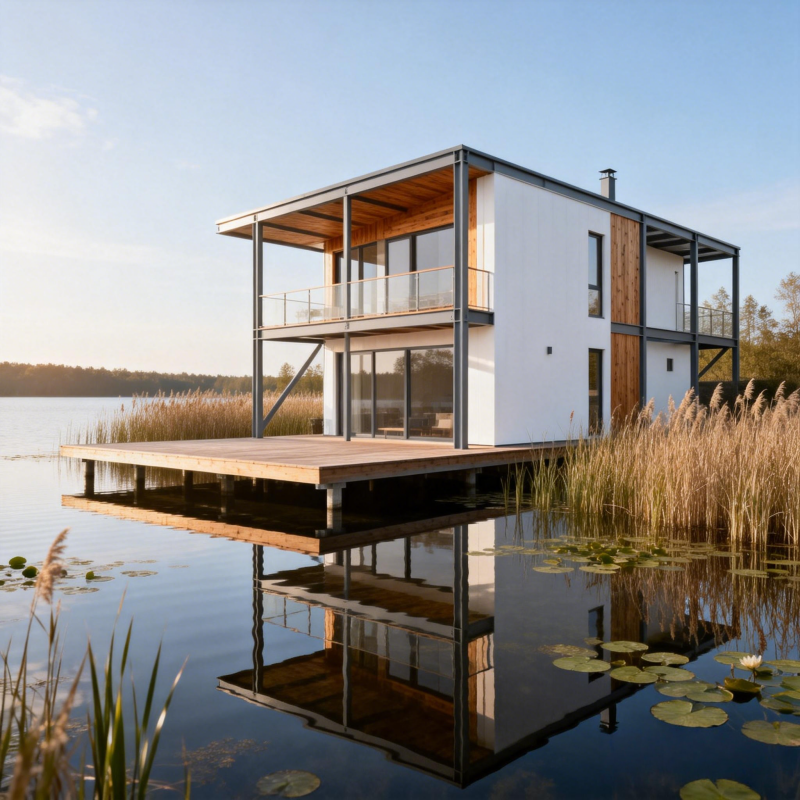 Customized Building Modern Design Steel Structure Prefab Building Steel Structure Low Cost Steel Structure For Vacation Home