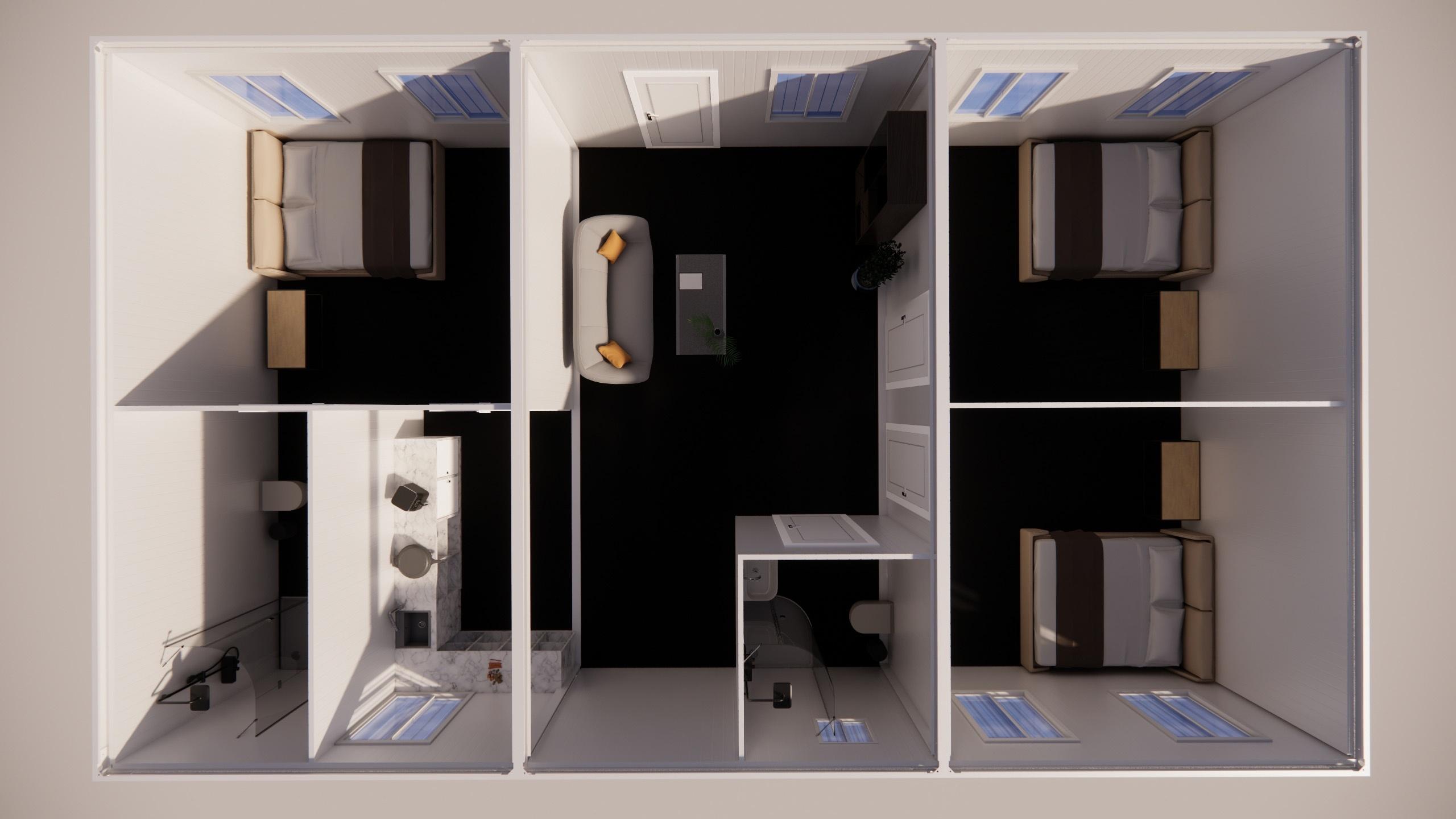 Rapid Build Detachable Container House for Disaster Relief Temporary Shelter Portable Modular Classroom Unit Wholesale Pricing