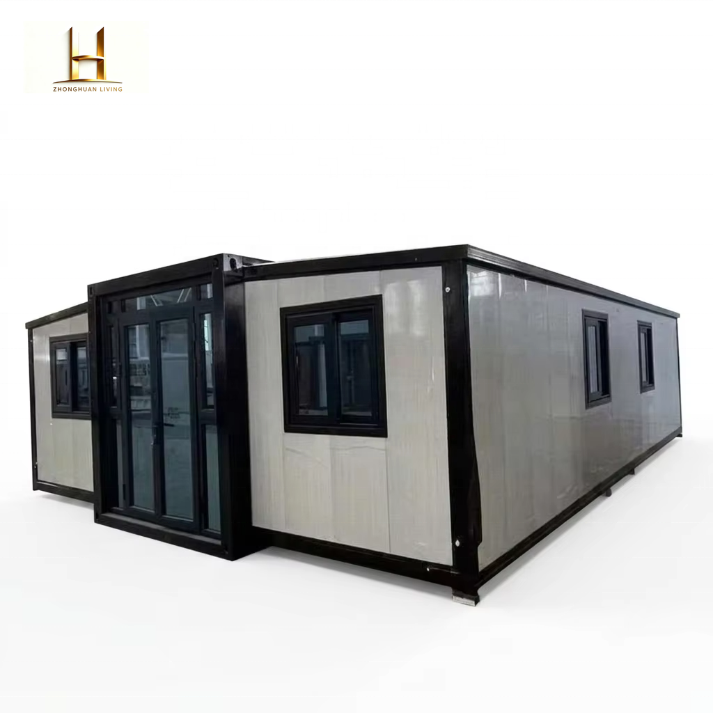 Complete Prefabricated Panel 40Ft 30Ft 20Ft Expandable Container House Prefab Light Steel Home Office Building Bathroom Modern