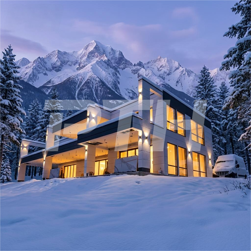 PTH Modern Luxury Custom 2 Story Glass Prefab Villa for High-End Resort Residential Modular House
