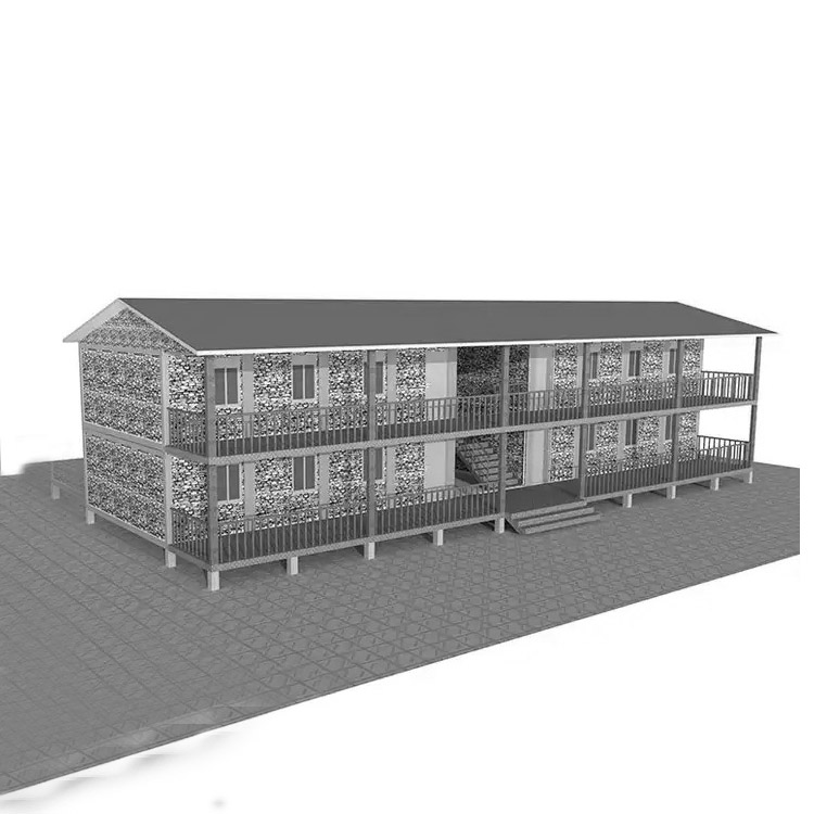 20FT Prefab Two-Storey Duplex House and Mobile Classroom Container for Schools and Malls
