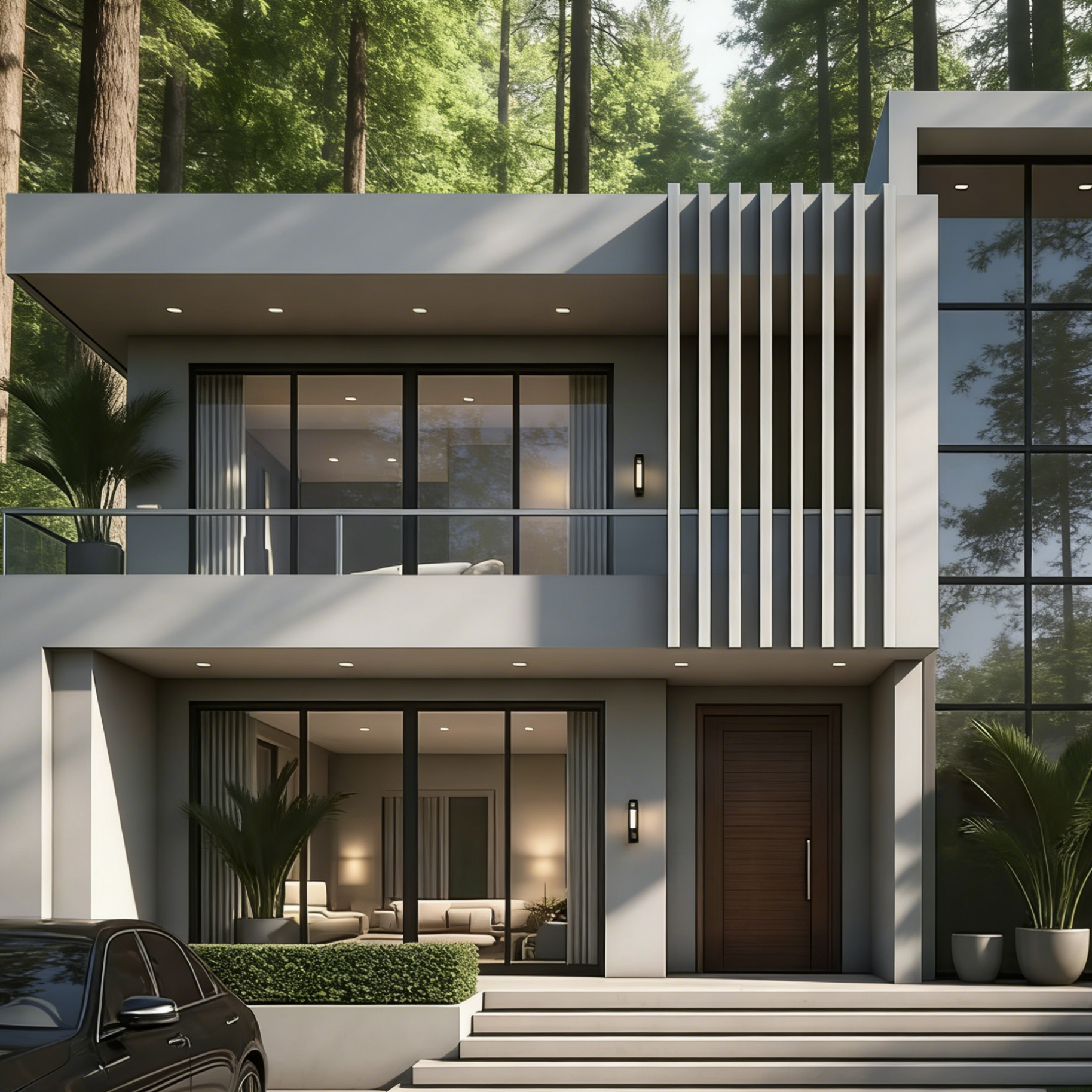 Premium Steel Structure Luxury Villa Prefab House Design for Easy Transportation Insulated Panel Structural Steel House