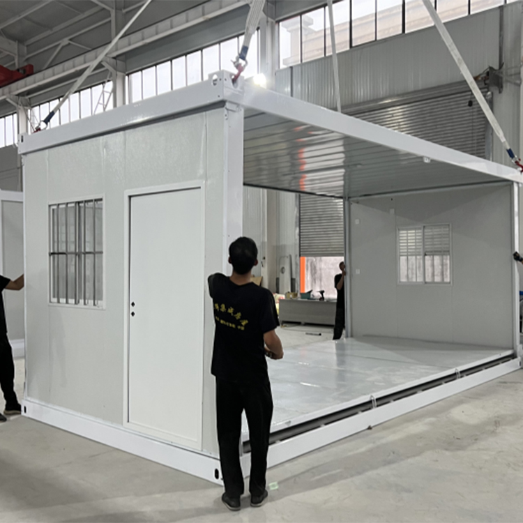 Folding Container House Quick Build Prefab Mobile Foldable Hotel Modern Design Home Office Tiny House Fully Inner Decoration
