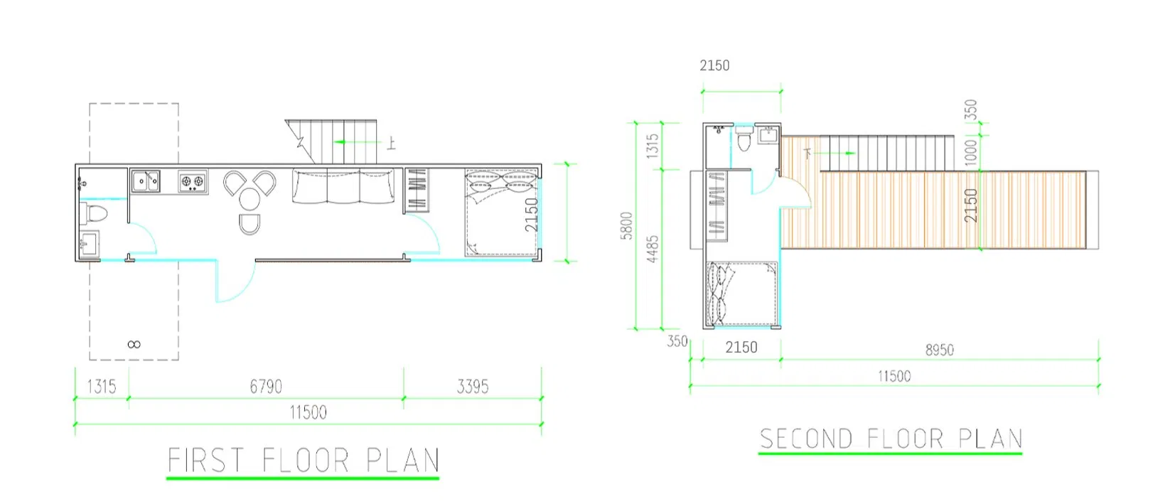 Luxury Compact Prefab Studio for Backyard Office Ordouble-Storey House Apple Cabin