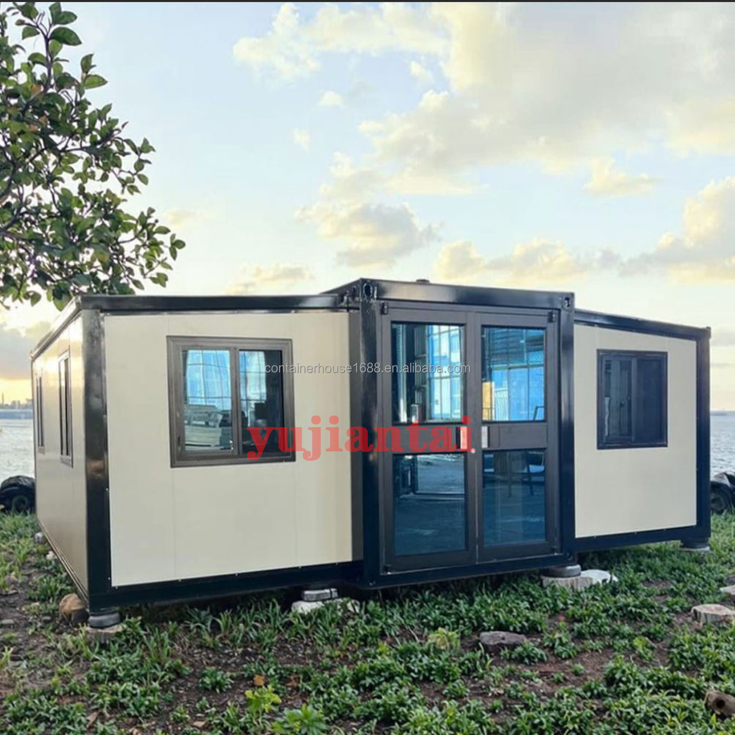 Prefab Container House Office Warehouse Modular Homes Mobile Toilet Flat Pack 40ft Container House Flat Pack Container House