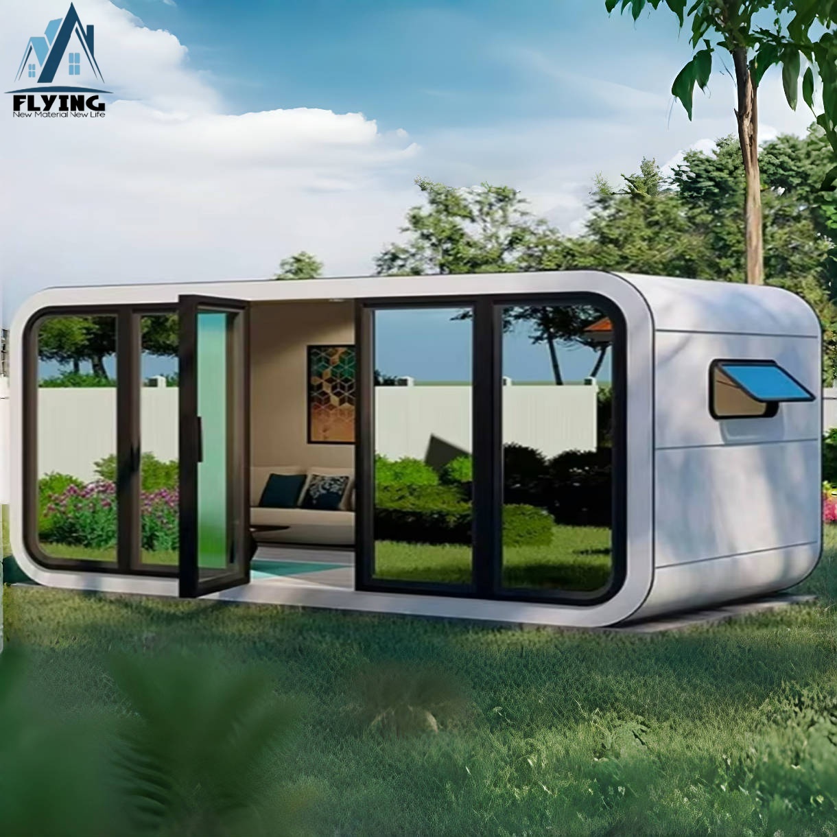 Modular Green Container House Tiny Steel Structure Home And Office Pods For Hotels And Ready To Ship