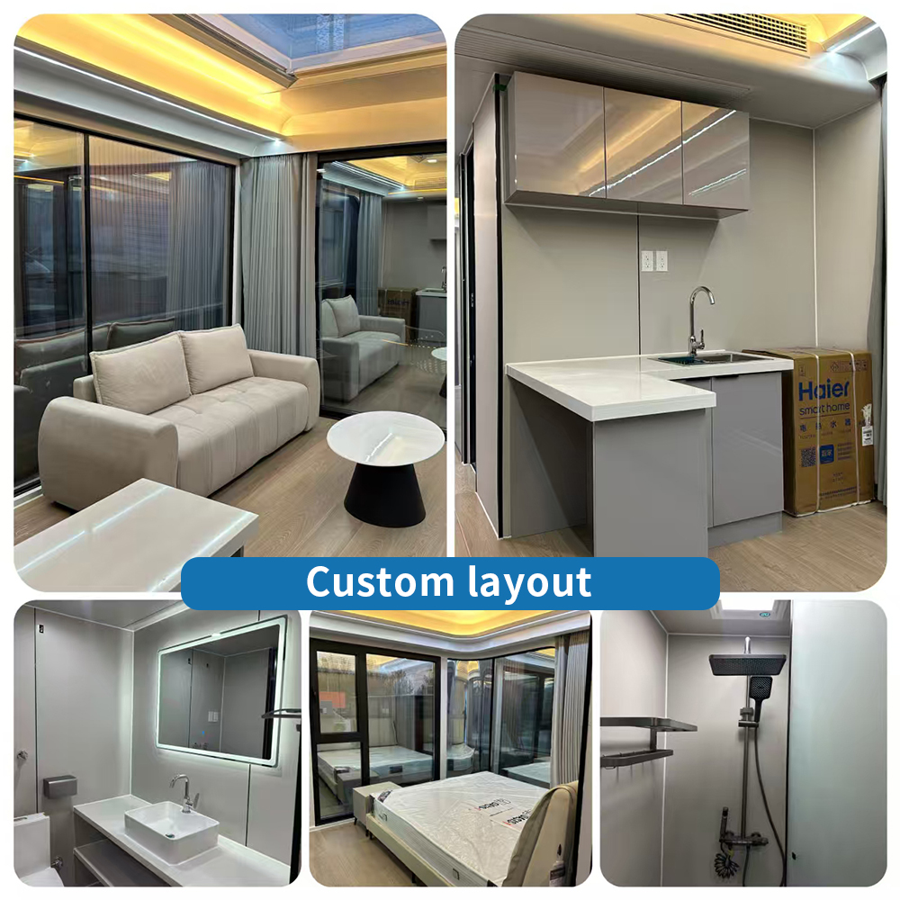 YHXN New Design Extendable Space Capsule Hotel, Intelligent Mobile Prefab House For Homestay Mountain Resort