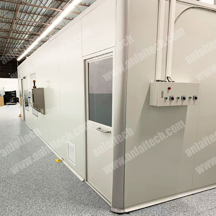 Laboratory Modular Hard Wall ISO 7 Cleanroom Assembly Portable Clean Room Booth