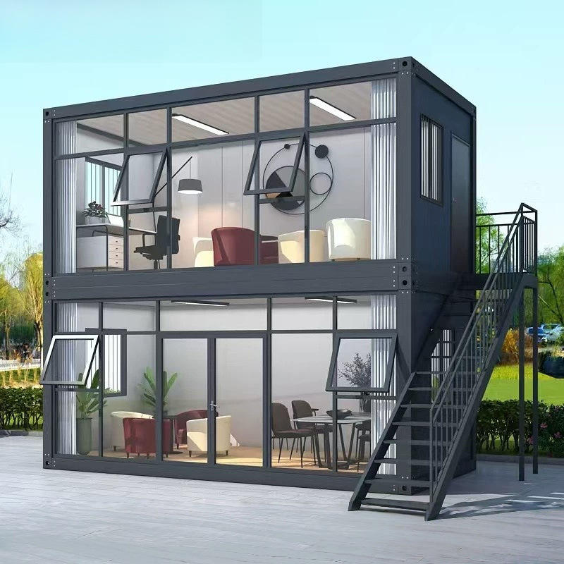 Mobile Breathable Modern Chenggang Prefab Sandwich Panel 20ft Flat Pack Folding Container House for Office Building Shop Use for