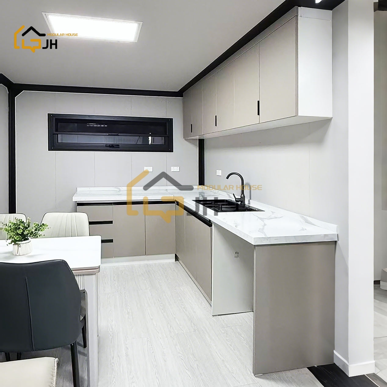 Luxury Expandable Prefab Container House for Bedroom Outdoor Workshop &amp; Office Building Use-Modern Design Portable